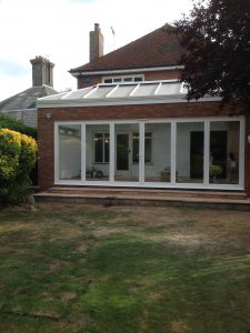 Finished conservatory